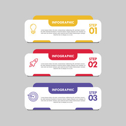 Infographic element banner design vector