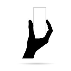 Hand with card black Royalty Free Vector Image