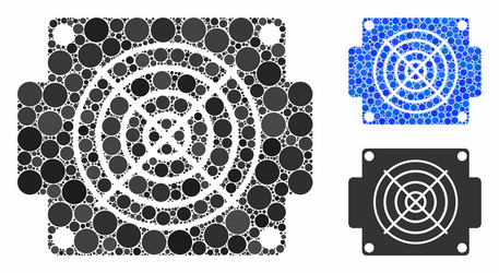 mining asic device composition icon circles vector image
