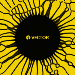 array with dynamic particles 3d technology style vector image