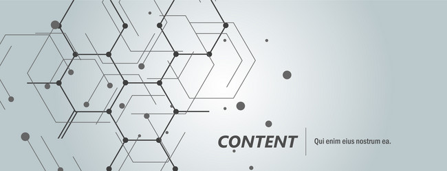 geometric lines and dots pattern modern hexagons vector image