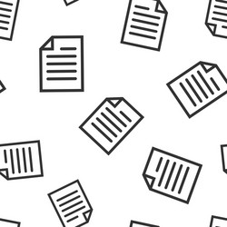 document note icon seamless pattern background vector