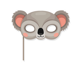 koala animal carnival party mask funny jungle bear Vector Image