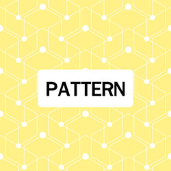 modern overlap hexagon pattern yellow background v vector image