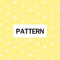 Modern overlap hexagon pattern yellow background v vector