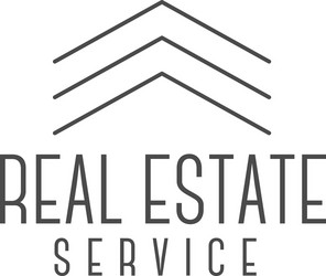 Real estate logo design realtor icon vector