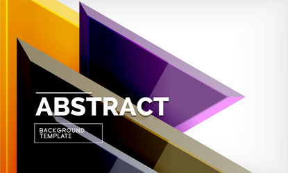 triangular low poly background design vector image