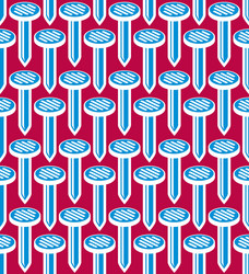 continuous backdrop with three-dimensional nails vector image