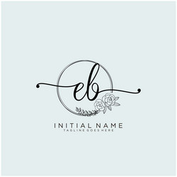 EB Monogram Logo Design By Vectorseller