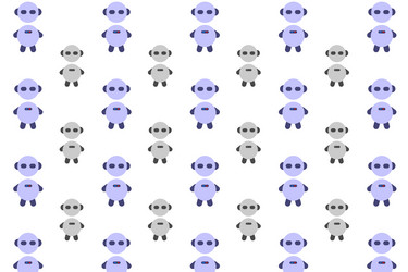 abstract chat bot pattern background vector image