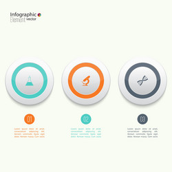 comparative chart with templates for presentation vector image