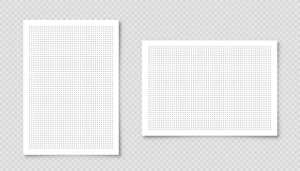 dotted graph paper with grid polka dot pattern vector image