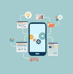 Modern Programmer Workspace vector image