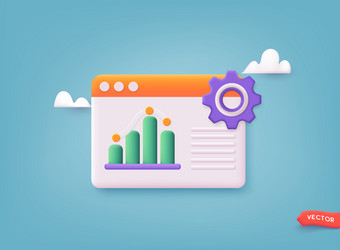 graphweb development concept website coding web vector image