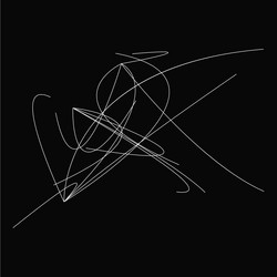 random curvy squiggly tangled lines knot loop vector image