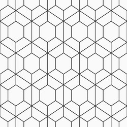 seamless geometric pattern of hexagons vector image