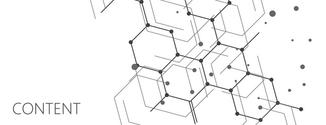 geometric lines and dots pattern modern hexagons vector image