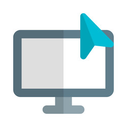 Monitor input controls the on-screen cursor vector