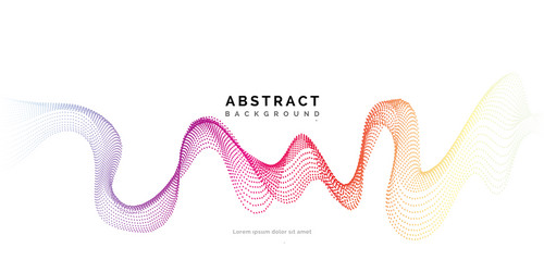 abstract background with dots lines vector