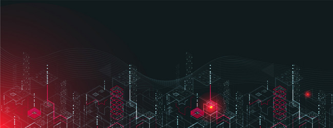 Binary Code Network Background vector image