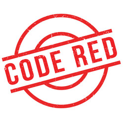 Code red rubber stamp Royalty Free Vector Image