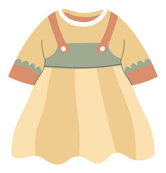 dress for small girl clothes newborn baby Vector Image