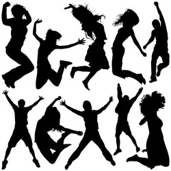 Jumping Royalty Free Vector Image - VectorStock