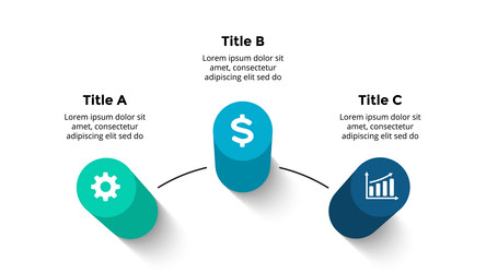 3 step arrow list colorful banners infographic Vector Image