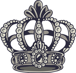 Retro crown Royalty Free Vector Image - VectorStock