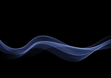 light lines flow wavy flowing in blue violet vector image