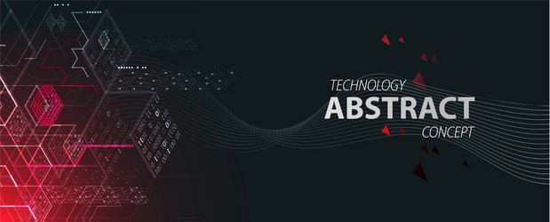technology background binary computer code vector image