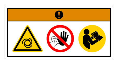 warning equipment starts automatically symbol vector image
