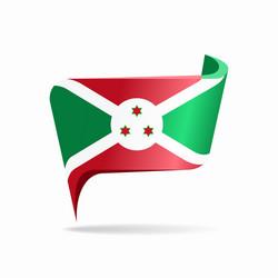 burundian flag map pointer layout vector image
