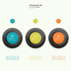 Comparative chart with templates for presentation vector