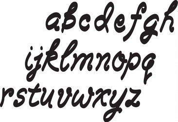 Elegant Script Font - Calligraphy Style vector image