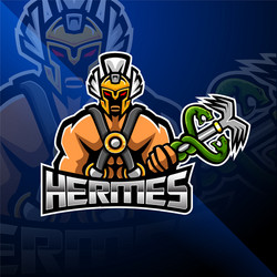 Hermes Esports Mascot Logo Vector Image
