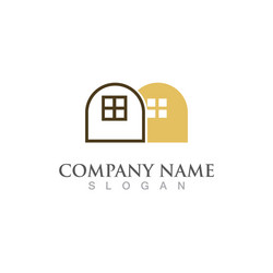 Home and house property construction logo Vector Image