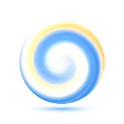 abstract transparent colorful swirl circle round vector