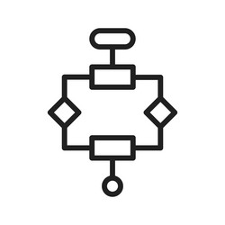 algorithm icon image vector image
