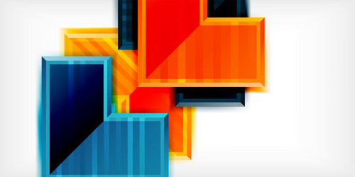 arrow symbols created with 3d effects and line vector image