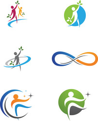 healthy life logo Vector Image
