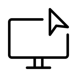 monitor input controls the on-screen cursor vector image