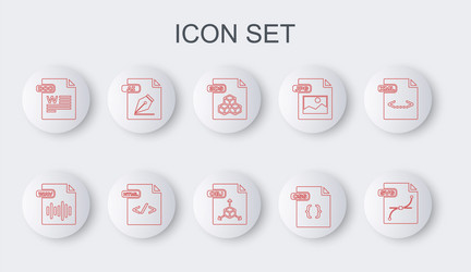 set line svg file document wav 3ds css doc ai vector image