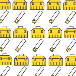 tools box pattern background vector image