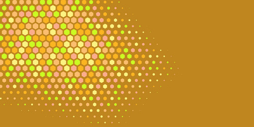 geometric abstract hexagon multi color background vector image