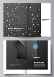 layout two a4 format cover mockups vector image