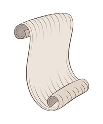 ancient paper scroll with texture vector image