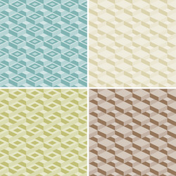 set of four seamless pattern vector image