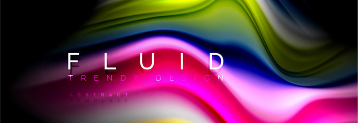 fluid wave line background or pattern geometric vector image