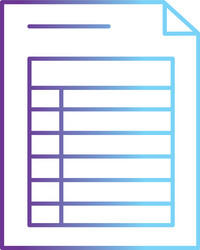 line business information document paper data vector image